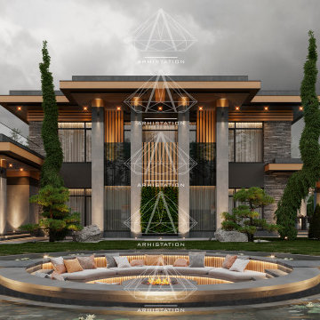 «Armani House NL». Prairie/Wright style House. Prairie/Wright style with modern