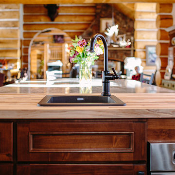 Evergreen Log Home Kitchen Renovation