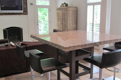 Example of a trendy family room design in Other