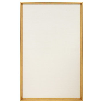 Calter Framed Linen Fabric Pinboard, Gold 25.5x41.5
