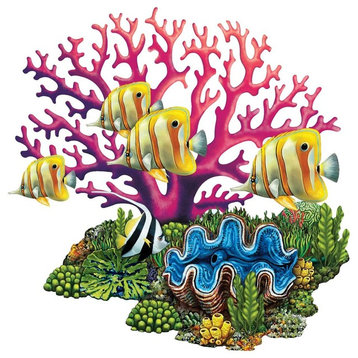 Coral Reef Porcelain Swimming Pool Mosaic