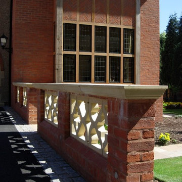 Front Bay window and balustrade detail