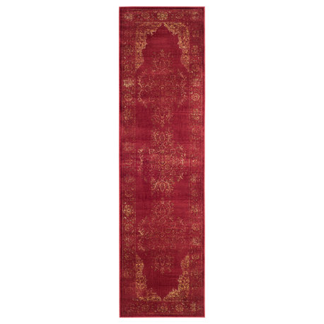 Safavieh Vintage Collection, VTG122 Rug, Rose, 2'2"x8'