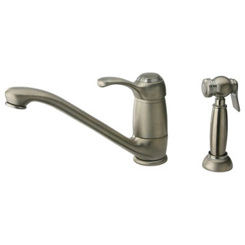 Whitehaus WH23574 Metrohaus Single Lever Faucet - Brushed Nickel-PVD