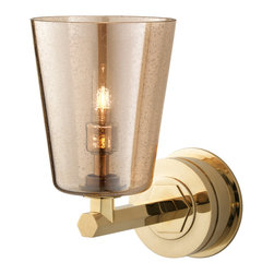 The Single Chessleton Light with Antique Conical Shade - Bathroom Wall Lights