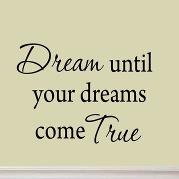 VWAQ Dream Until Your Dreams Come True Wall Decals Inspirational Sayings Quotes
