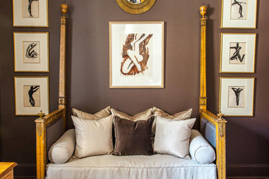 Example of a transitional home office design in Jackson