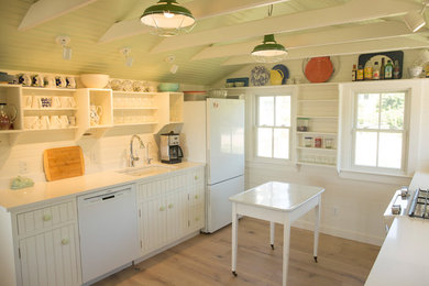 Photo of a country kitchen in Providence.