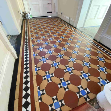 Victorian Tiled Hallway restoration in Urmston