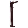 Qubic Free Standing Tub Filler 39" Tall, Oil Rubbed Bronze