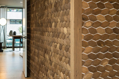 Inspiration for a contemporary hallway remodel in Seattle