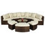 Monaco Stylish Rattan Sectional Semi Circle Sofa Set