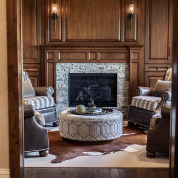 Husband's Study with Fireplace