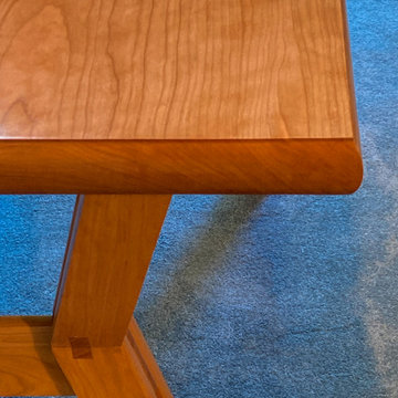 Natural cherry writing desk
