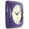 Square Retro 9.25 Purple Wall Clock