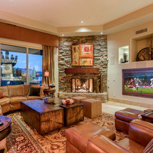 corner fireplace