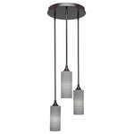 Toltec Lighting - Toltec Lighting 2143-DG-4092 Empire - Three Light Mini Pendant - No. of Rods: 4Assembly Required: TRUE Canopy Included: TRUE