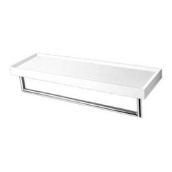 Fantini 7604 Young 18" Wall-Mount Shelf with Towel Bar - Products