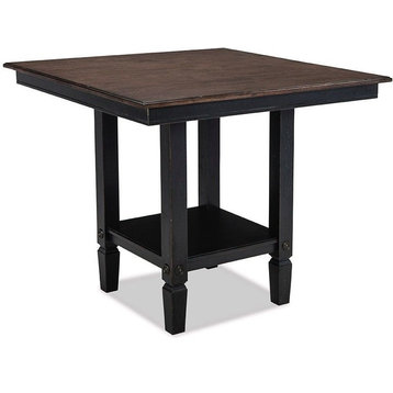 Intercon Furniture Glennwood Gathering Table, Black & Charcoal