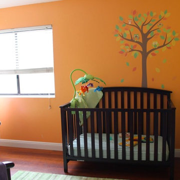 Nursery Makeover - Colorful Tree & Owls Wall Decal