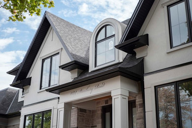 Contemporary exterior home idea in Toronto