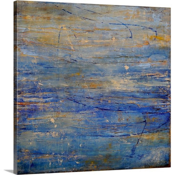 Moonlit Harbor Wrapped Canvas Art Print, 12"x12"x1.5"