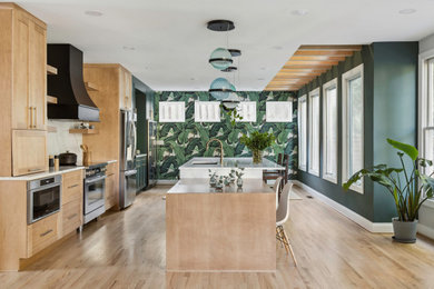 Example of an eclectic kitchen design in DC Metro