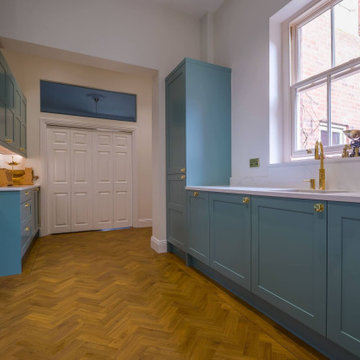 Blue Shaker Kitchen in Mickleover