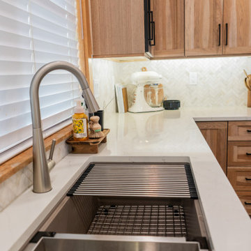 From Congested to Custom: A Warm Hickory Kitchen Transformation