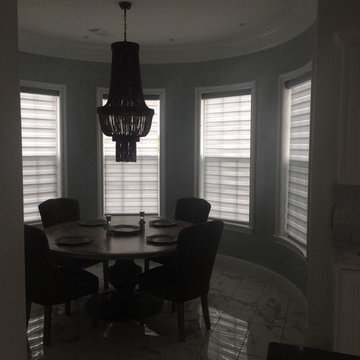 Custom Lake house Shades - Breakfast nook