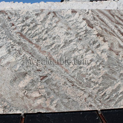 Netuno Bordeaux Granite Slab (Polished) - Kitchen Countertops
