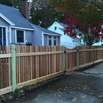 Jamaica Plain | Custom Red Cedar Spindle Picket w/ Scallop Gates