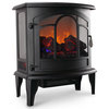 DELLA Electric Stove Heater Portable Fireplace 20" Log Wood w/Remote Control