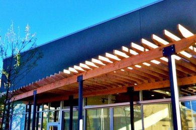 Inspiration for a modern patio remodel in Denver