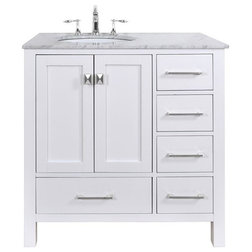 Transitional Bathroom Vanities And Sink Consoles by Pot Racks Plus