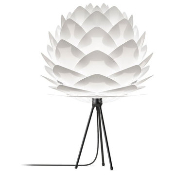 Silvia 31" H Table Lamp, Black/White