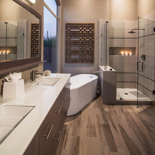75 Most Popular Bathroom  with Brown  Cabinets  Design Ideas  