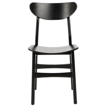 Lucca Retro Dining Chair, Black (Set Of 2)