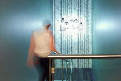 Boble Cocoon Pendants // Stairwell