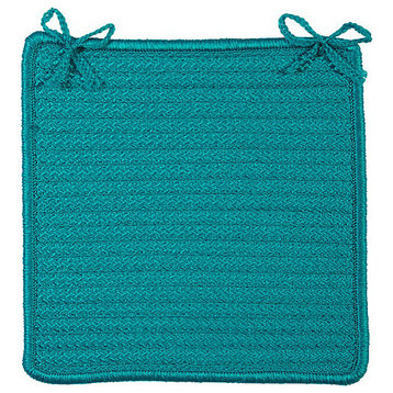 Colonial Mills Chair Pad Simply Home Solid Turquoise Chair Pad