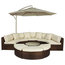 Monaco Stylish Rattan Sectional Semi Circle Sofa Set