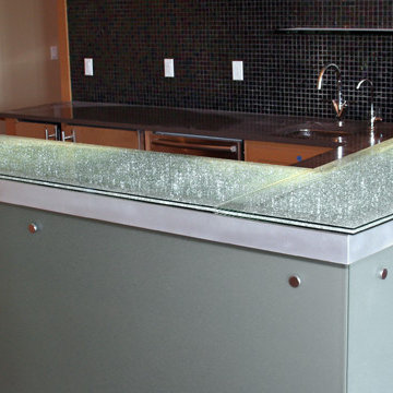 Krackle Glass Counter Tops
