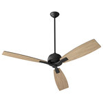Oxygen Lighting - Juno 60" 3-Blade Ceiling Fan, Black - Stylish and bold. Make an illuminating statement with this fixture. An ideal lighting fixture for your home.