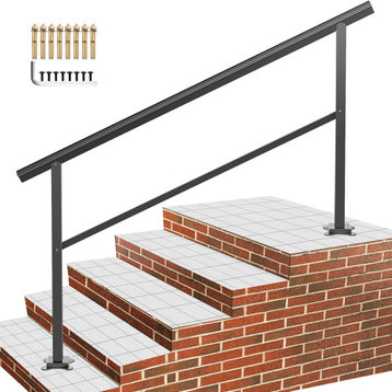 Outdoor Handrail 165LBS Load Aluminum Outdoor Stair Railing