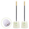 2-Piece Bathroom Cleaning Dirt Brushes Durable Toilet Brushes