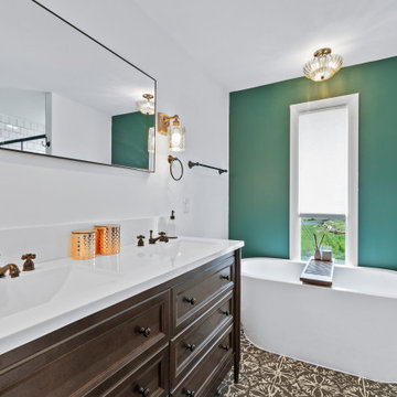 Gorgeous Primary Bathroom Renovation and Laundry