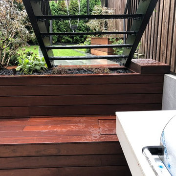 Brooklyn backyard with small playground