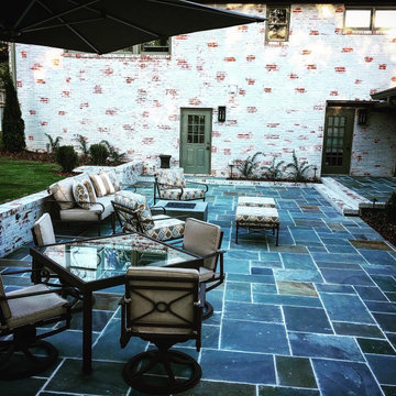 Patio Update/Reconstruction, Brick Columns, Ornamental Gates, Lighting