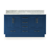 Kendall Vanity With Plinth Base, Blue, 60"