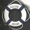 Blue/White Welcome Aboard Life Ring